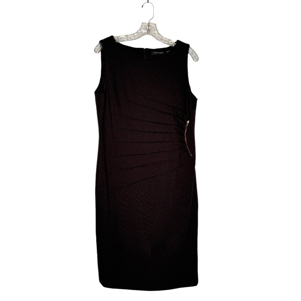 Ivanka Ivanka Trump Gorgeous Black Sleeveless Dress with‎ Ruching Detail black